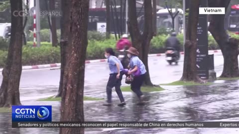 Yagi deja 4 muertos y 78 heridos tras tocar tierra en el norte de Vietnam