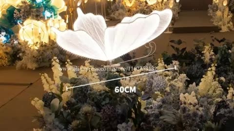 Wedding Ceiling Light Butterflies LED Lace Lamp Romantic Creative Hanging