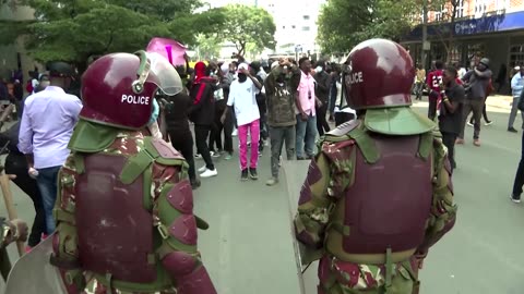 Kenyan police fire tear gas as protests continue