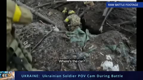 UKRAINE: Ukrainian Soldier POV Cam During Battle (RAW Footage)