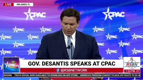 Gov. DeSantis Rails Against the "Woke Virus" in Fiery CPAC Speech