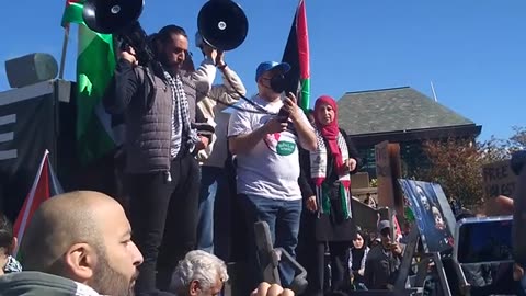 "THIS IS NOT A WAR, IT'S AN ETHNIC CLEANSING!!!" Pro Palestine Protest Milwaukee