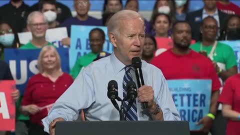 President Biden Delivers Speech At Democratic National Committee Rally - Thursday August 25, 2022