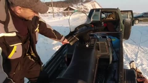 King crab fishing in the freezing Siberian sea, 20 degrees below zero