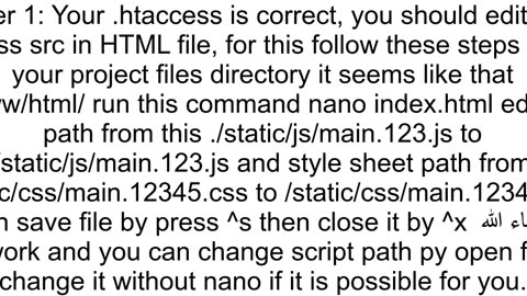 React router 404 Error On Litespeed Webserver