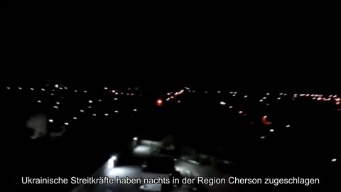 In der Nacht griffen ukrainische Streitkräfte in der Region Cherson feindliche Militäreinrichtungen