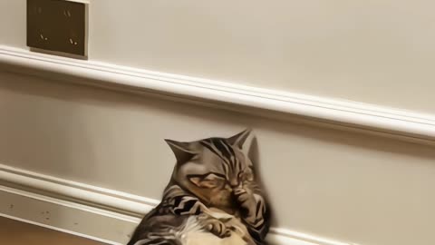 Relaxing cat