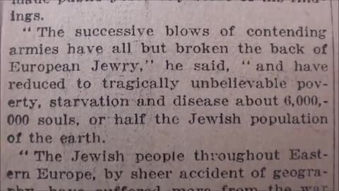 Six Million Jews in 10 Newspapers before WWll 1915-1938