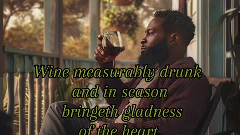 Wine Measurably Drunk And In Season Bringeth Gladness Of The Heart, And Cheerfulness Of The Mind: