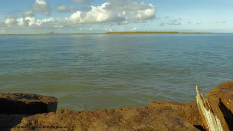 South Padre Island, Texas - 9-16-2022 - Ocean and Rocks