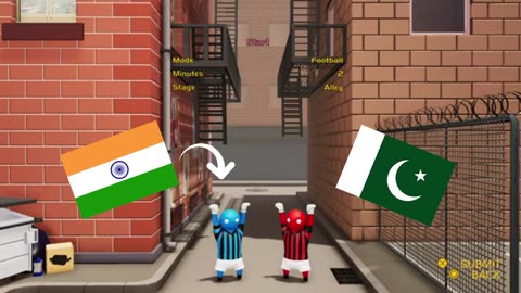 #PakvsIND INDIA vs PAKISTAN in Gang Beasts Football - friendly match