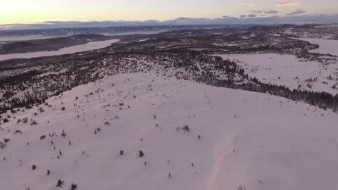 Snowy Landscape Mountains Forest White Winter HQ