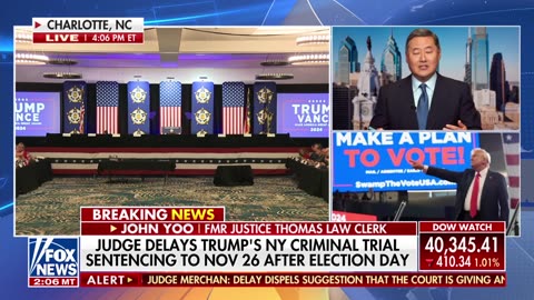 John Yoo on Trump NY trial sentencing delay: Judge has ‘bowed to political reality’