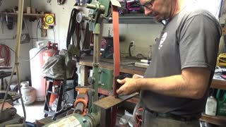 Forging a meat cleaver part 2