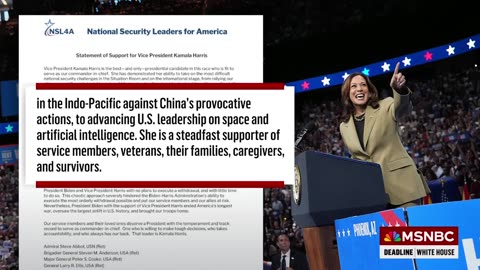 Trump’s ‘evil intent…caused us to take action’: Fmr. Senior Military officials endorse VP Harris