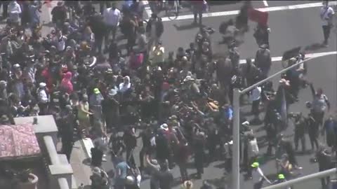 RAW VIDEO: Clash between 'White Lives Matter' and others in Huntington Beach, Calif.