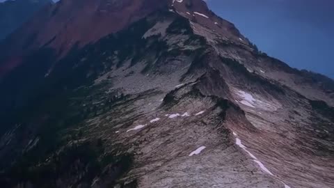 The Sunrise from a Mountain top in Washington State