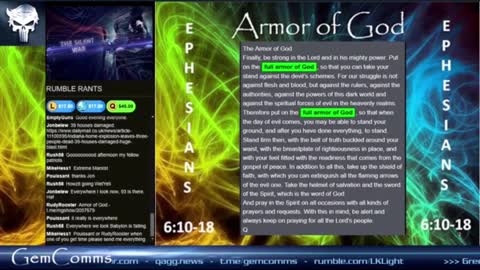 Ephesians 6:10-18, Armor of God by Q'd Up of MG Show's GemComms