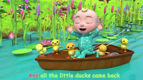 Five Little Ducks _ CoComelon Furry Friends _ Animals for Kids