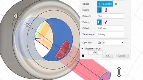 Fusion 360: Push Pull to a Surface