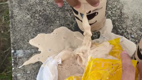 Boba Straw Puncture Leads To Burst Drink