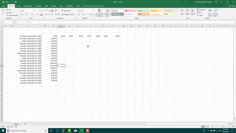 MS Excel Tutorial - Lesson 12 - Dates and Times