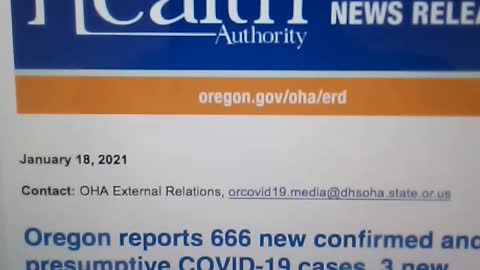 Covid. USA. Oregon. The Numbers Of The Beast