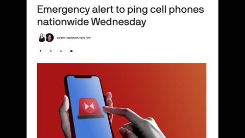 CELL PHONE FREQUENCY EXPLOSIONS JUST HAPPENED NEXT WILL BE THE EMERGENCY ALERT TEST FOR CIVILIANS