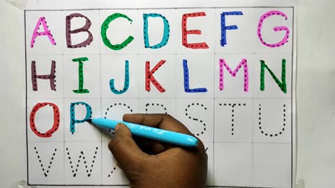 ABCD letter writing practice A for apple B for ball