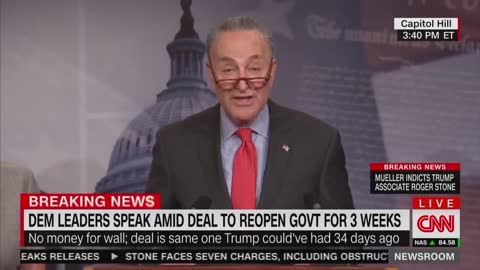 Schumer — Trump Agreed To OUR Request; Hopefully He Learned His Lession