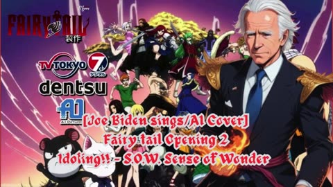 [Joe Biden sings/AI Cover] Fairy tail Opening 2 Idoling!!! - S.O.W. Sense of Wonder