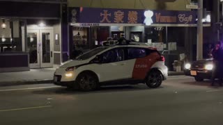 Autonomous Vehicle Tries to Escape from Police