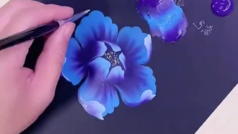 Painting flowers