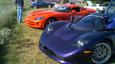 Beautiful Mosler MT900 on road rally!