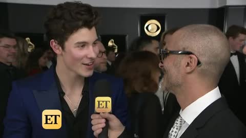 GRAMMYs 2019 Shawn Mendes Says It's a 'Dream' to Sing With Miley Cyrus (Exclusive)