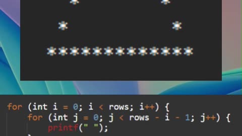 Hollow Full Pyramid Pattern in C | #Unidentified_Coder