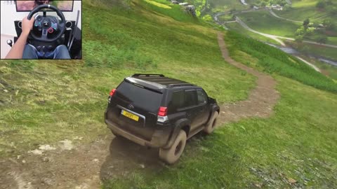 Toyota Land Cruiser Prado | Realistic offroading - Forza Horizon 4 | Logitech g29 gameplay