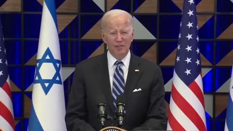 Biden announces "100 million for humanitarian assistance in both Gaza and the West Bank."