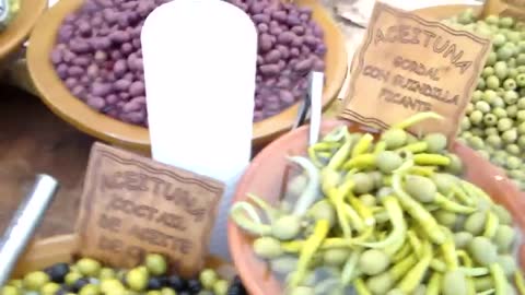 Spanish Street Vendor - Beautiful Large Olives