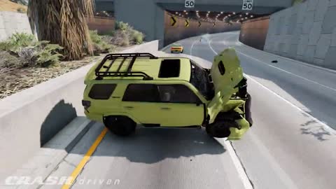 Extreme Car Crashes Compilation #230 - BeamNG Drive Crashes-8