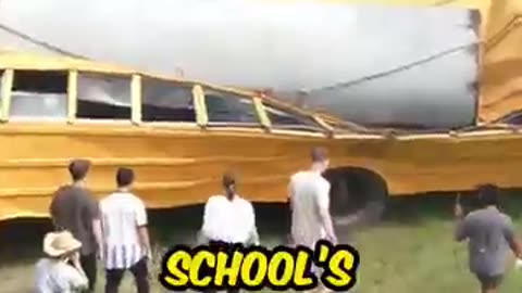 Metal pipe Vs. School bus