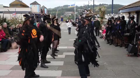 Beltane Border Morris - Haccombe - Teignmouth Folk Festival 2013