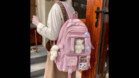 Japanese High School Girls Backpack School Bags For Teenage Girls Multi Pockets New K