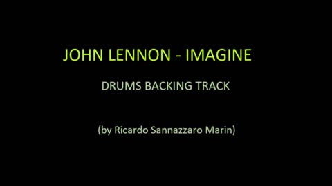 JOHN LENNON - IMAGINE - DRUMS BACKING TRACK