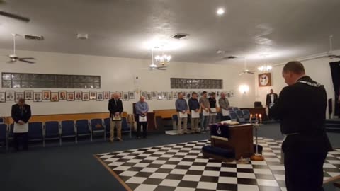 Secret Masonic Unedited Initiation process on becoming a low level Master Mason filmed live.