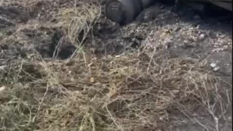 🇺🇦🇬🇧British Saxon AT-105 armored car blown up on an anti-tank mine💥