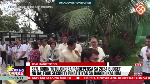 Sen. Robin Padilla, tutulong sa pagdepensa sa 2024 budget ng DA