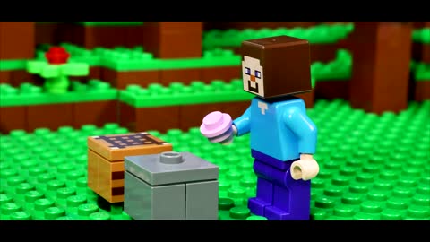 LEGO Minecraft - First Night / Stop Motion, Animation