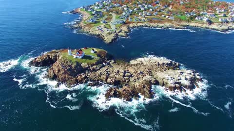 Maine By Drone - Portland, Cape Neddick, Mount Desert Island, & More New England Travel Footage