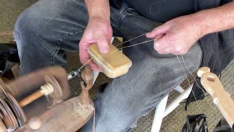 Plying Flax Tow Linen Thread pt 3 of 3